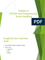 CSC444 Java Programming Event Handling
