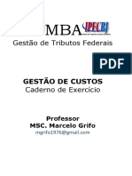 Caderno Exercicio Gestao de Custos Prof. Marcelo Grifo