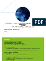 Seminaire PPP Les Études Financières Dans Les Projets de Partenariats Public-Privé