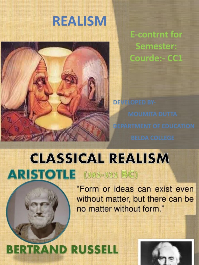 Realism in Education: CC1 Course Material | PDF