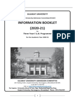 Three Years LLB Information Booklet 2020-21