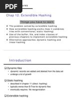 Chap 12. Extendible Hashing: File Structures