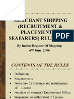 Placement of Seafarers Amended 2019