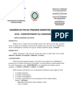 Epreuve S1 - Comportement Du Consommateur 2017-2018-3