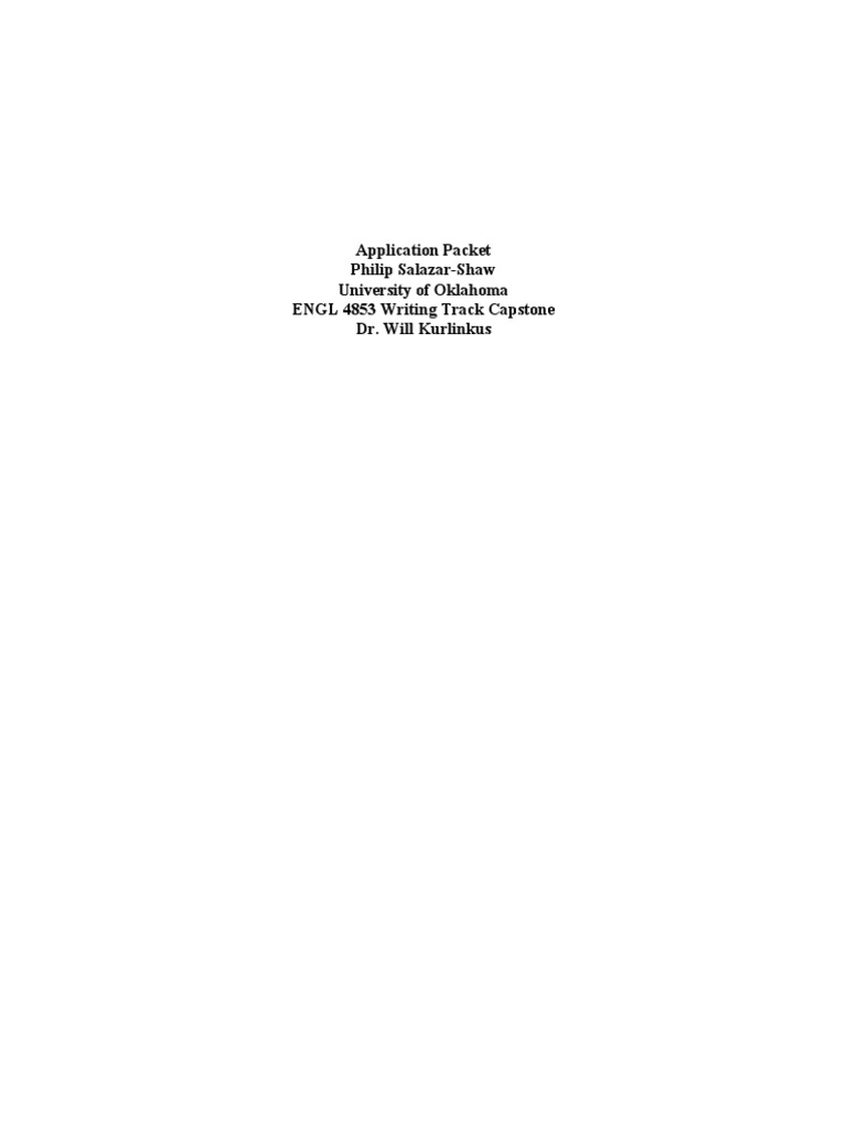 Application Packet for Teaching Position | PDF | Curriculum | Boy ...