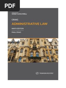 Administrative Law by Craig Paul