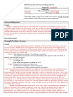 MCT/MST Formative Observation Report Form
