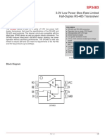 3.3V Low Power Slew Rate Limited Half-Duplex RS-485 Transceiver