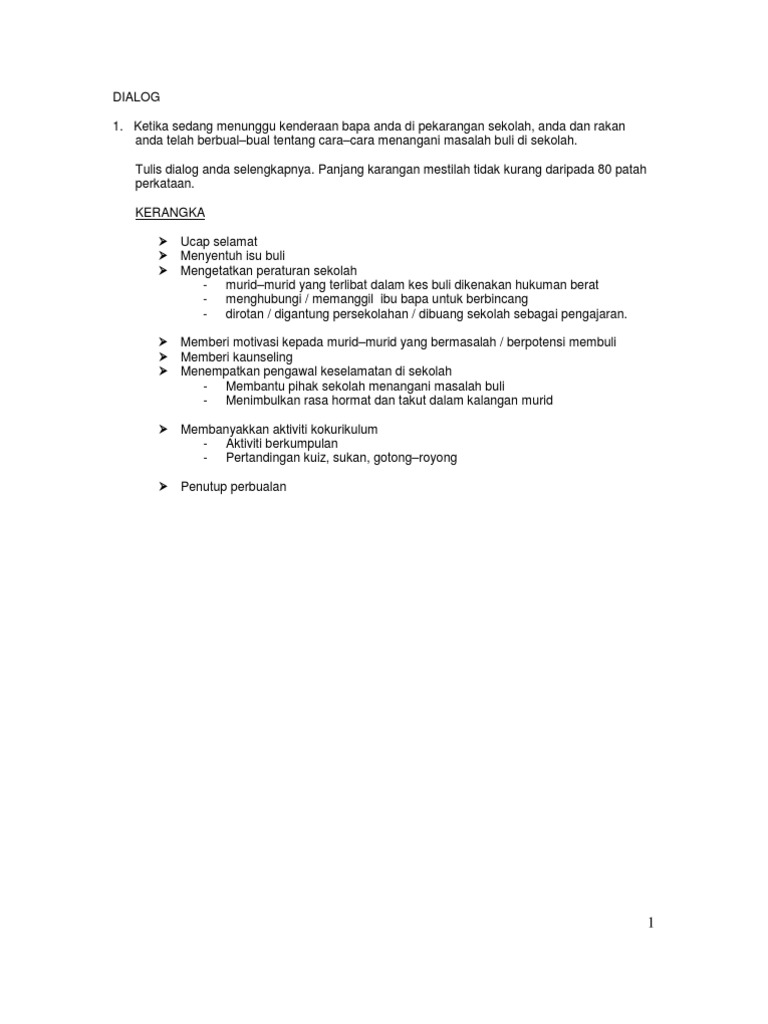 Penulisan Dialog | PDF