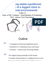 Computing Stable Equilibrium Stances of A Legged Robot in Frictional Environments