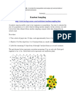 Random Sampling: Observable Facts Resulting in Informed Conclusions