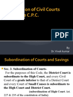 Jurisdiction of Civil Courts - I