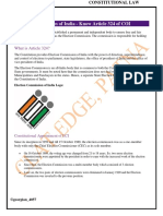 Notes On ECI and Amendments