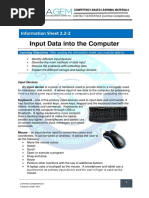 2.2-2 Input Data Into The Computer