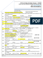PDF Electrostatics Pyq's (00-00-0000) Aakash Teacher