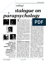 A Pentalogue On Parapsichology
