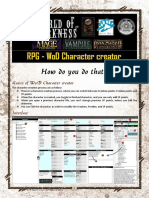 How Do You Do That?: Basics of Wod Character Creator