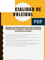 Especialidad de Voleibol