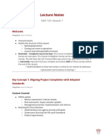 PJMT 535 Lecture Notes Module07 v2