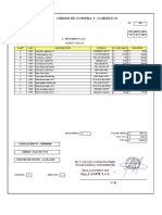 ÓRDEN DE COMPRA Y SERVICIO PARA TRANSPORTES VALLE NORTE S.A.C