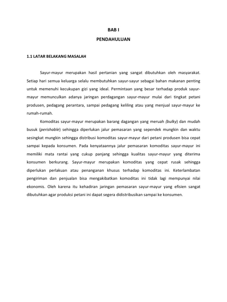 Contoh Makalah Pemasaran Produk Makanan Dikdasmen