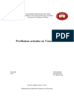 Diagnosticar Problemas Actuales en Venezuela