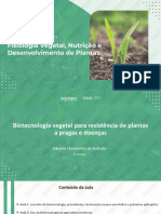 Biotecnologia Vegetal para Resistencia de Plantas A Pragas e Doenças
