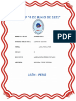 I.E.S.T.P "4 DE JUNIO DE 1821": Especialidad Unidad Didáctica Tema Ciclo Docente Alumna