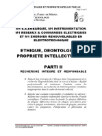Mohamed Soltane Prof. Dr. - m1 - Ethique Et Deontologie Prop. Intellect. - s2 - 2020 - Parti Ii - Recherche Integre Et Responsable