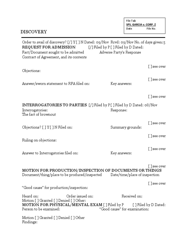 Discovery: Request For Admission | PDF | Law