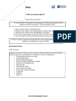 Opencities - Lesson 2: Why Do People Migrate? Worksheet Task 1