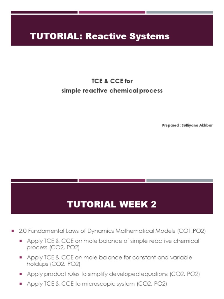 Tutorial Reactive Systems Download Free Pdf Chemical Reactor