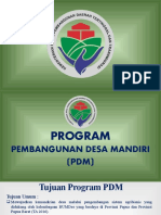 Bahan Tayang Pedoman Pelaksanaan Program Pembangunan Desa Mandiri