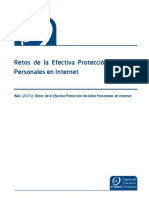 13 Retos de La Efectiva Protección de Datos Personales en Internet