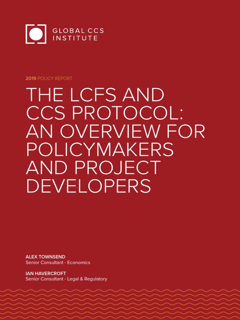 LCFS and CCS Protocol Digital Version 2 | PDF | Carbon Capture And ...