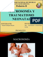 Macrosomia y Traumatismo Neonatal