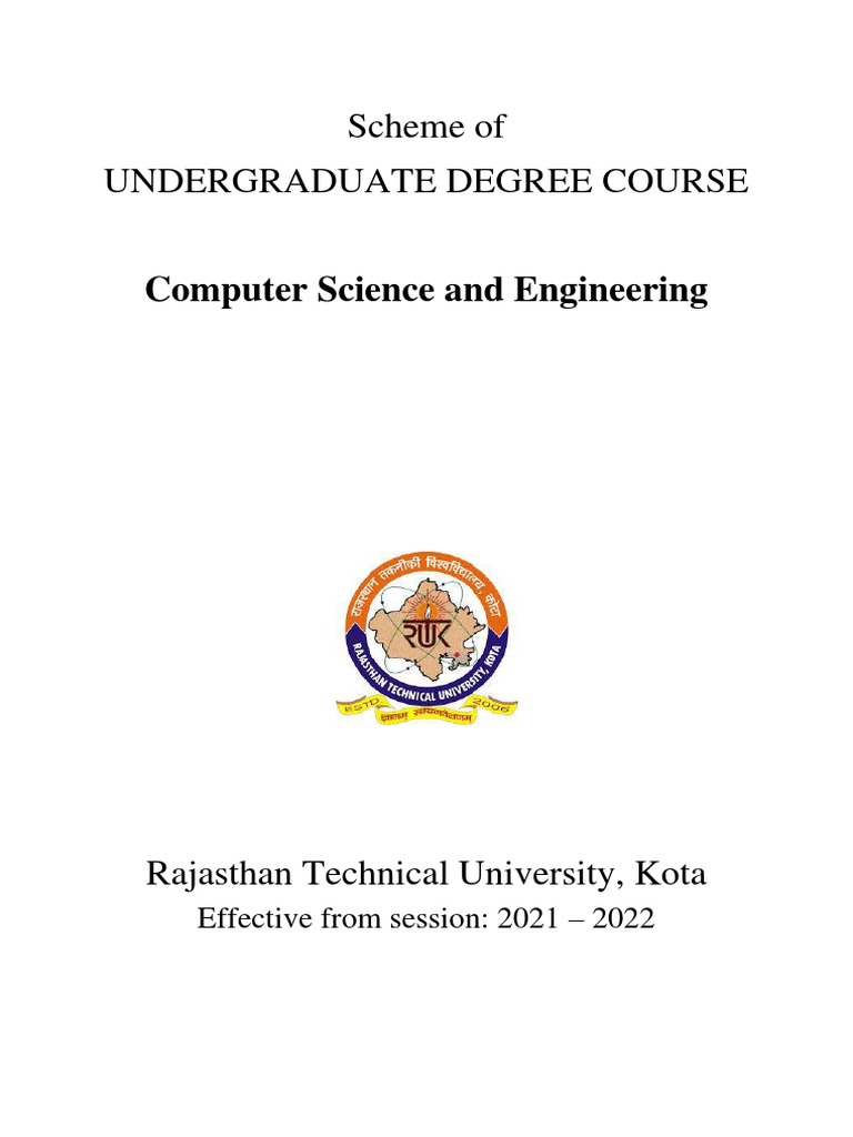 RTU 3rd Sem CSE Syllabus 2021-22 | PDF | Computer Science | Engineering