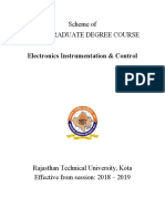 Scheme of Undergraduate Degree Course: Electronics Instrumentation & Control