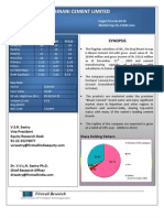 Binani Cement Limited: Synopsis