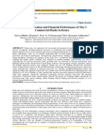 Financial Innovation and Financial Performance of Tier 3 Commercial Banks in Kenya