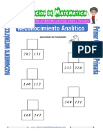 Reconocimiento Analitico para Primero de Primaria