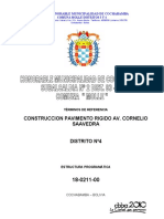 Construccion Pavimento Rigido Av. Cornelio Saavedra Distrito Nº4