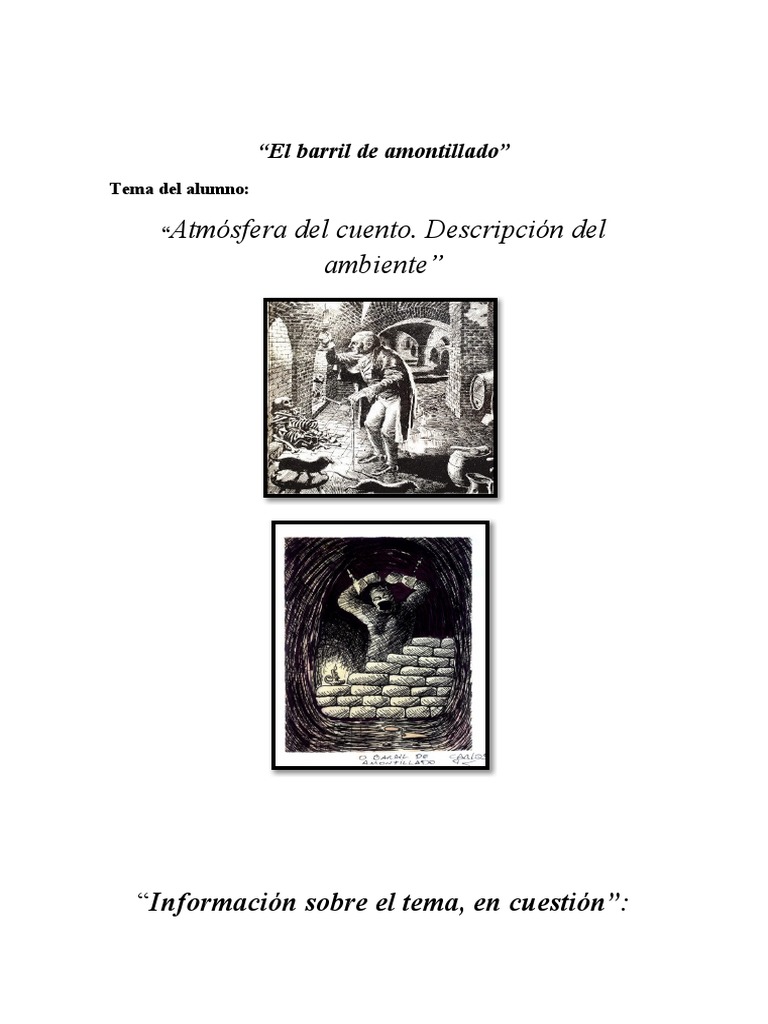 El Barril de Amontillado Imágenes de Efraín Gabriel Arraiz Arenas