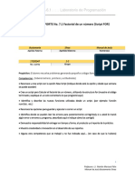 Práctica No. 7.1 Factorial de Un Numero (Script FOR)