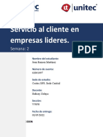 Tarea 2.1Servicio Al Cliente en Empresas Líderes.