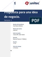 Tarea 1 Propuesta para Una Idea de Negocio