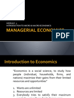 Managerial Economics - Module 1