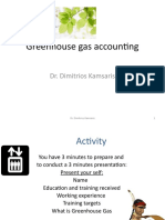 Greenhouse Gas Accounting: Dr. Dimitrios Kamsaris