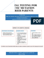 Prenatal Testing in Genetic Mutation Carrrier Parents