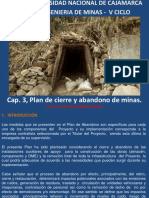 Cap. 3, Plan de cierre y abandono de minas